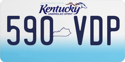 KY license plate 590VDP