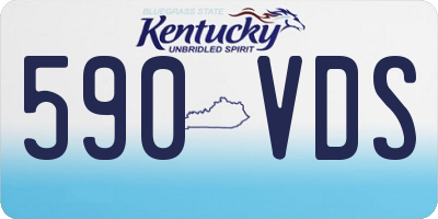 KY license plate 590VDS