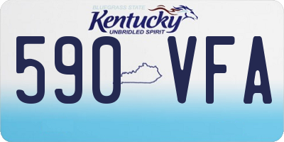 KY license plate 590VFA