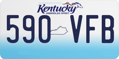 KY license plate 590VFB