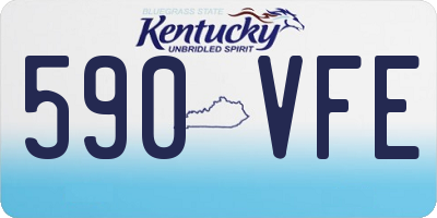KY license plate 590VFE