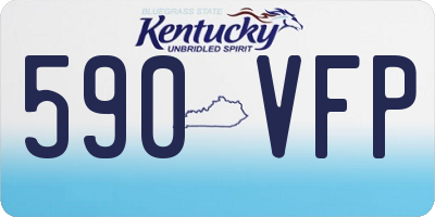 KY license plate 590VFP