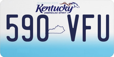 KY license plate 590VFU