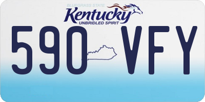 KY license plate 590VFY