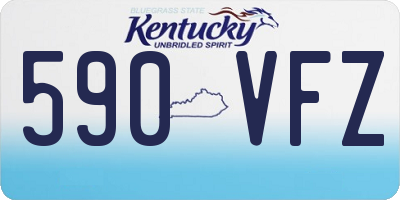 KY license plate 590VFZ