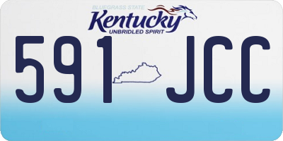 KY license plate 591JCC