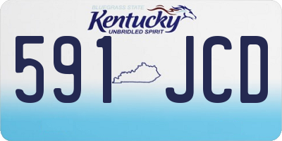 KY license plate 591JCD