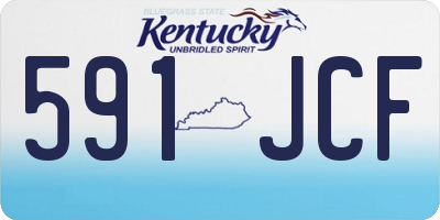 KY license plate 591JCF