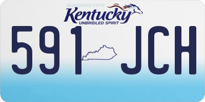 KY license plate 591JCH