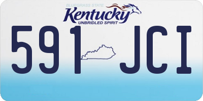 KY license plate 591JCI