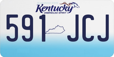 KY license plate 591JCJ