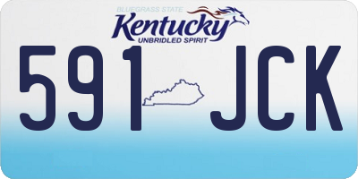 KY license plate 591JCK