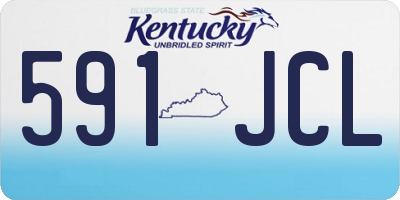 KY license plate 591JCL