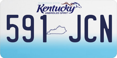 KY license plate 591JCN