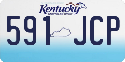 KY license plate 591JCP