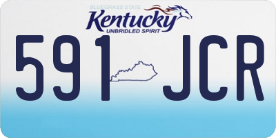KY license plate 591JCR