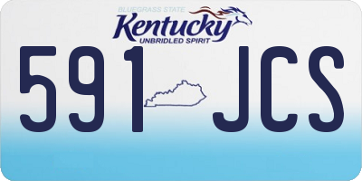 KY license plate 591JCS