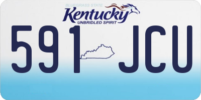 KY license plate 591JCU