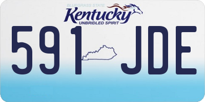 KY license plate 591JDE