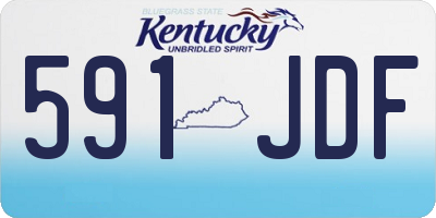 KY license plate 591JDF