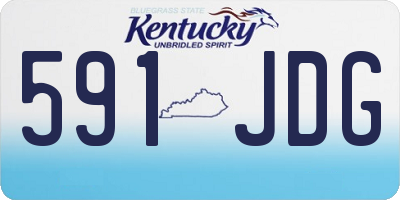 KY license plate 591JDG