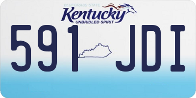 KY license plate 591JDI