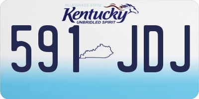 KY license plate 591JDJ