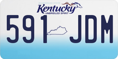 KY license plate 591JDM