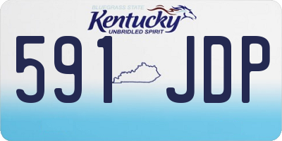 KY license plate 591JDP
