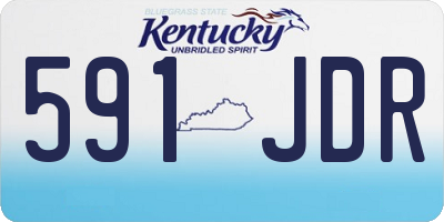 KY license plate 591JDR