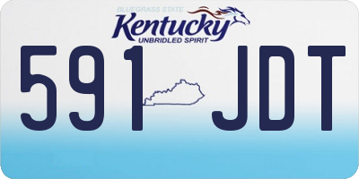 KY license plate 591JDT