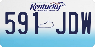 KY license plate 591JDW