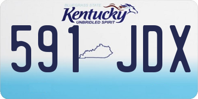 KY license plate 591JDX