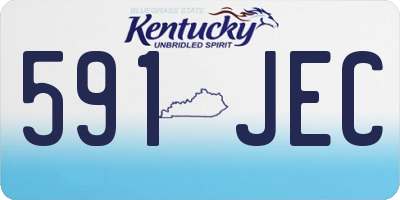 KY license plate 591JEC