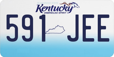 KY license plate 591JEE