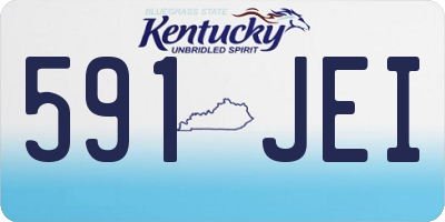 KY license plate 591JEI