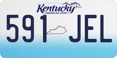 KY license plate 591JEL
