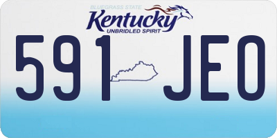 KY license plate 591JEO