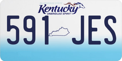 KY license plate 591JES