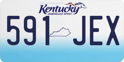 KY license plate 591JEX
