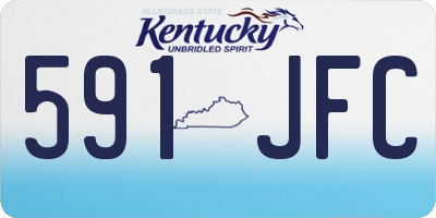KY license plate 591JFC