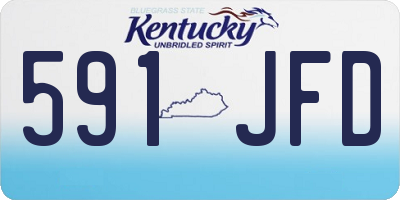 KY license plate 591JFD