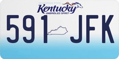 KY license plate 591JFK