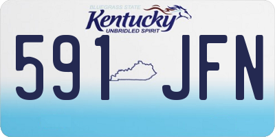 KY license plate 591JFN