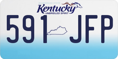 KY license plate 591JFP
