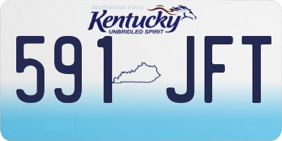 KY license plate 591JFT