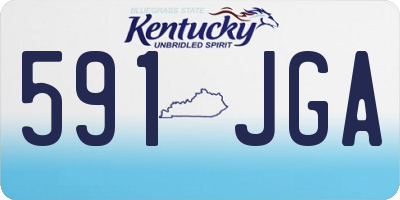 KY license plate 591JGA