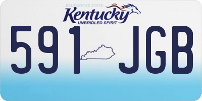 KY license plate 591JGB