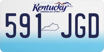 KY license plate 591JGD