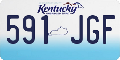 KY license plate 591JGF